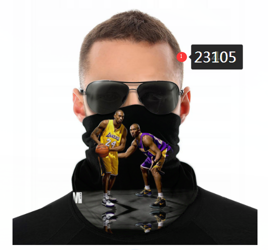 NBA 2021 Los Angeles Lakers #24 kobe bryant 23105 Dust mask with filter->nba dust mask->Sports Accessory